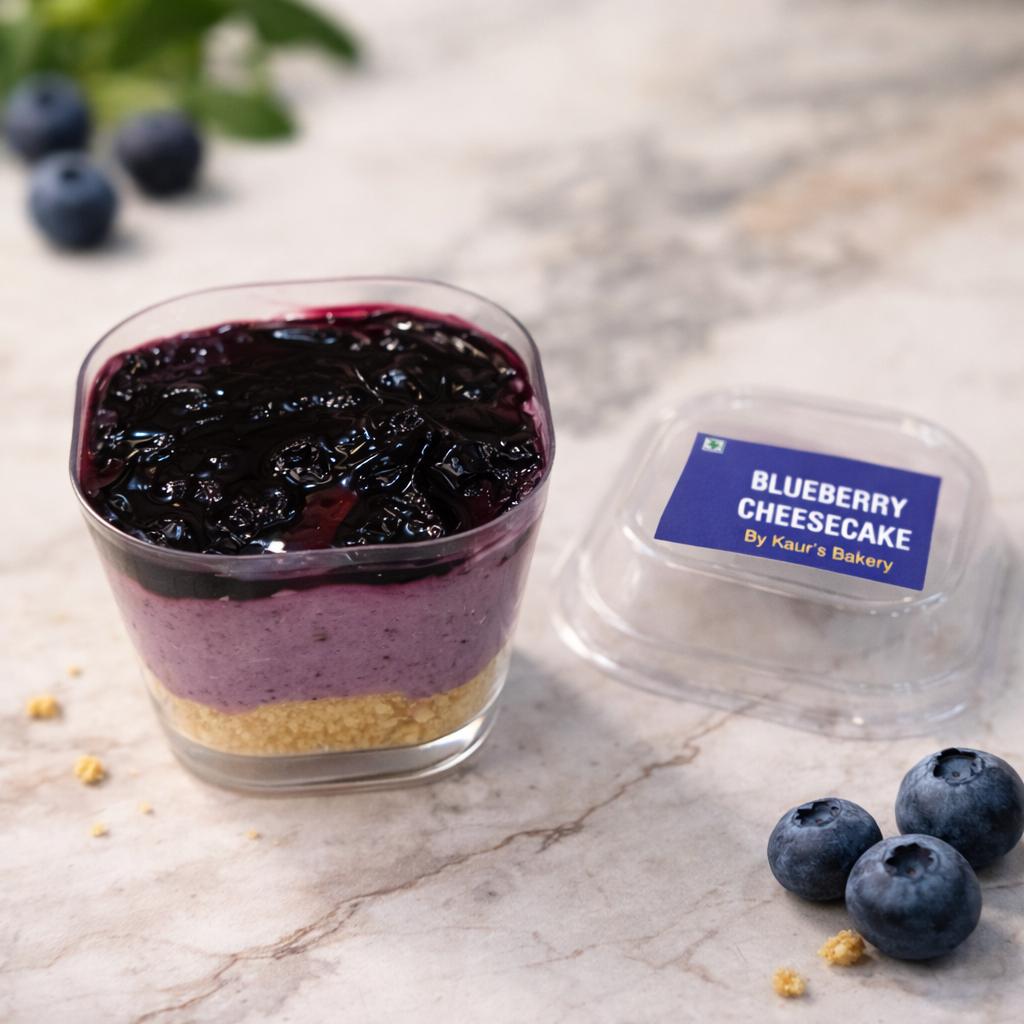 Blueberry Cold Cheesecake Cup