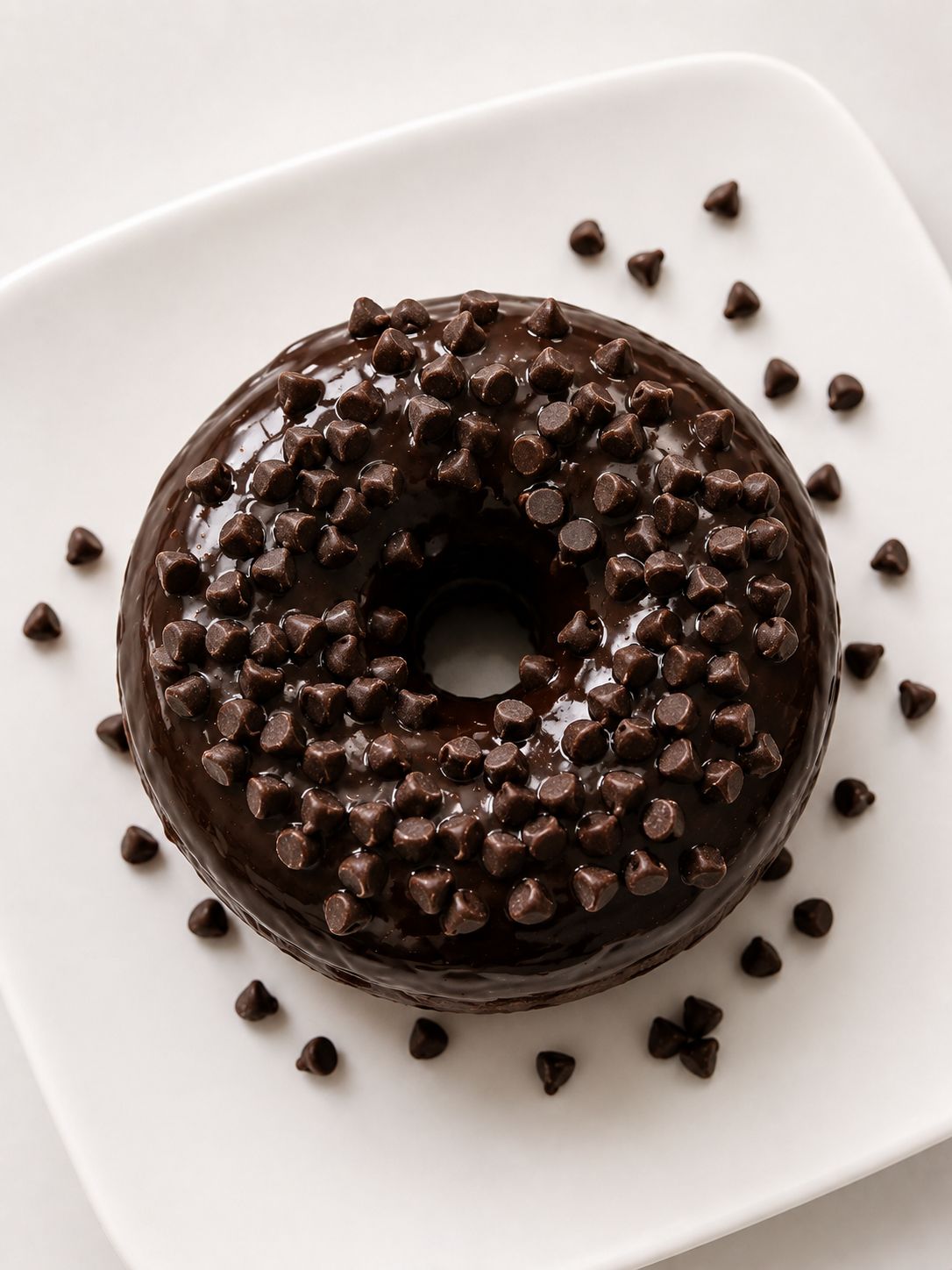 Dark Chocolate Chips Donut