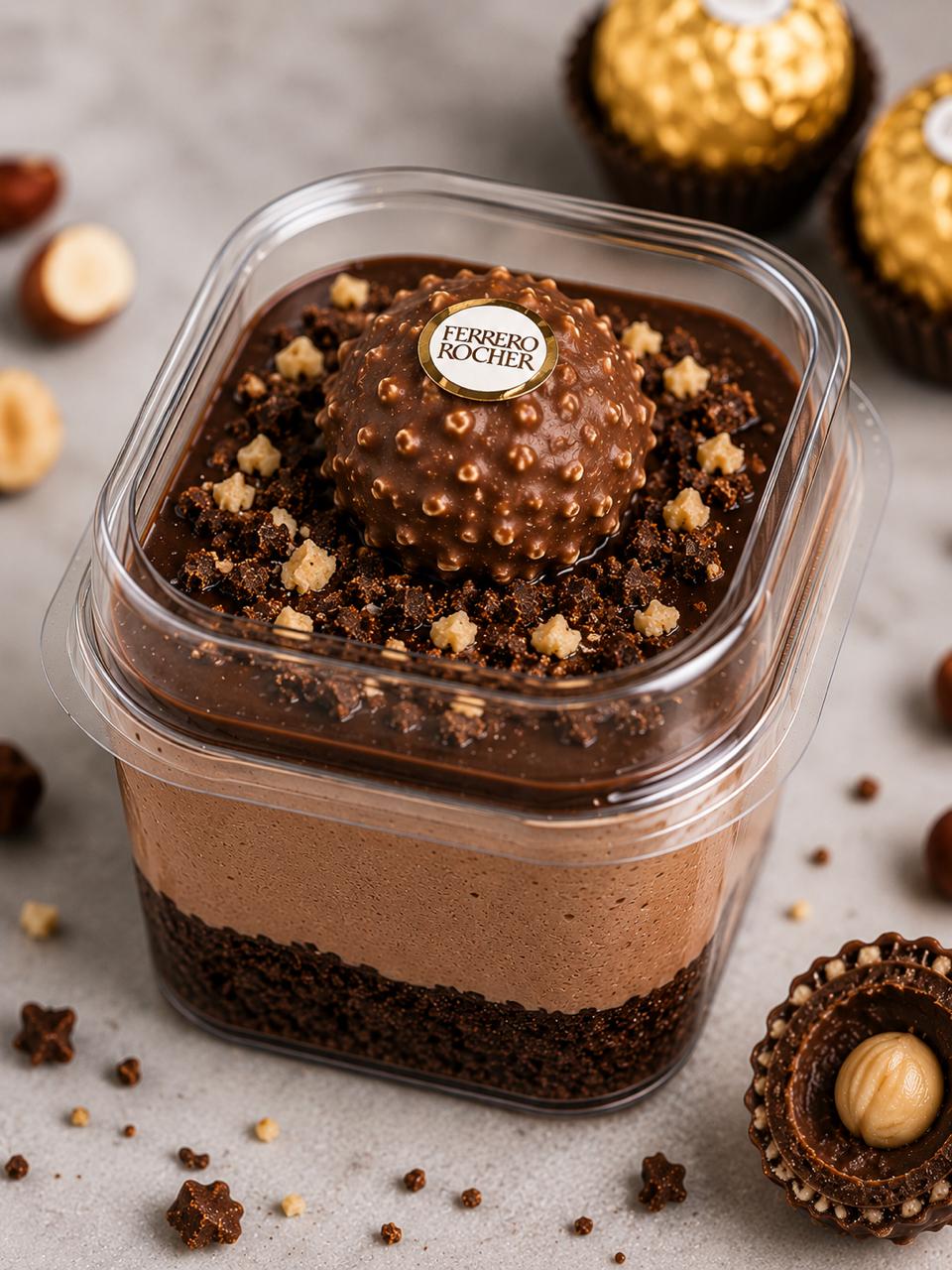Ferrero Rocher Mousse Cake Cup