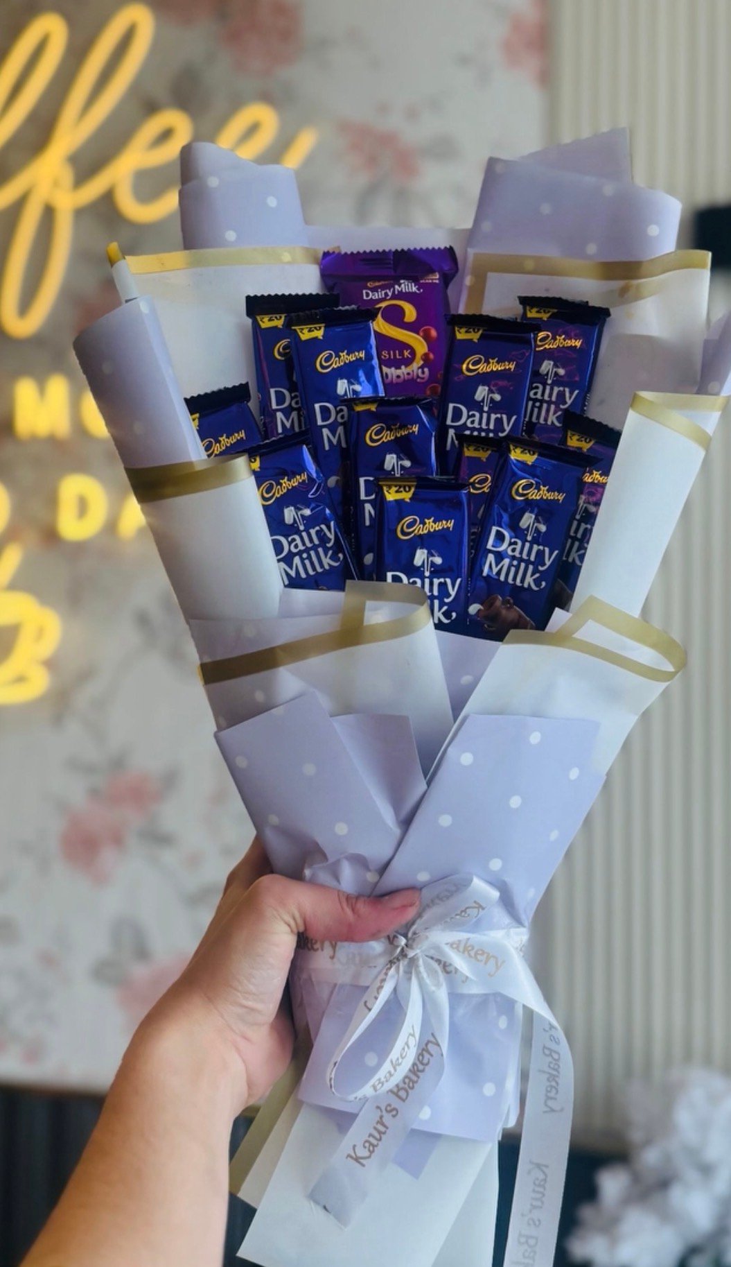 Dairy milk chocolate bouquet